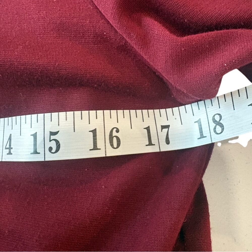 Banana Republic Burgundy Puff Shoulder Sheath Dress Work Party Maroon Size 6 - Picture 9 of 11